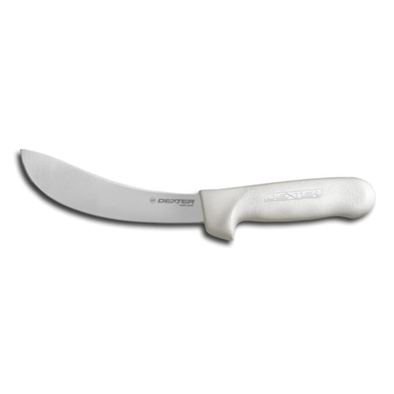 Dexter Russell SB12-6 06123 6 Inch Sani-Safe High Carbon Steel Skinning Knife With White Handle