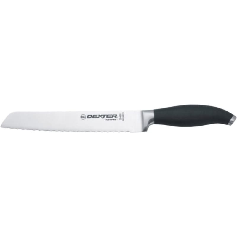 Dexter Russell 30405 iCut-PRO 8 Inch German Stainless Steel Forged Scalloped Bread Slicer With Santoprene Handle