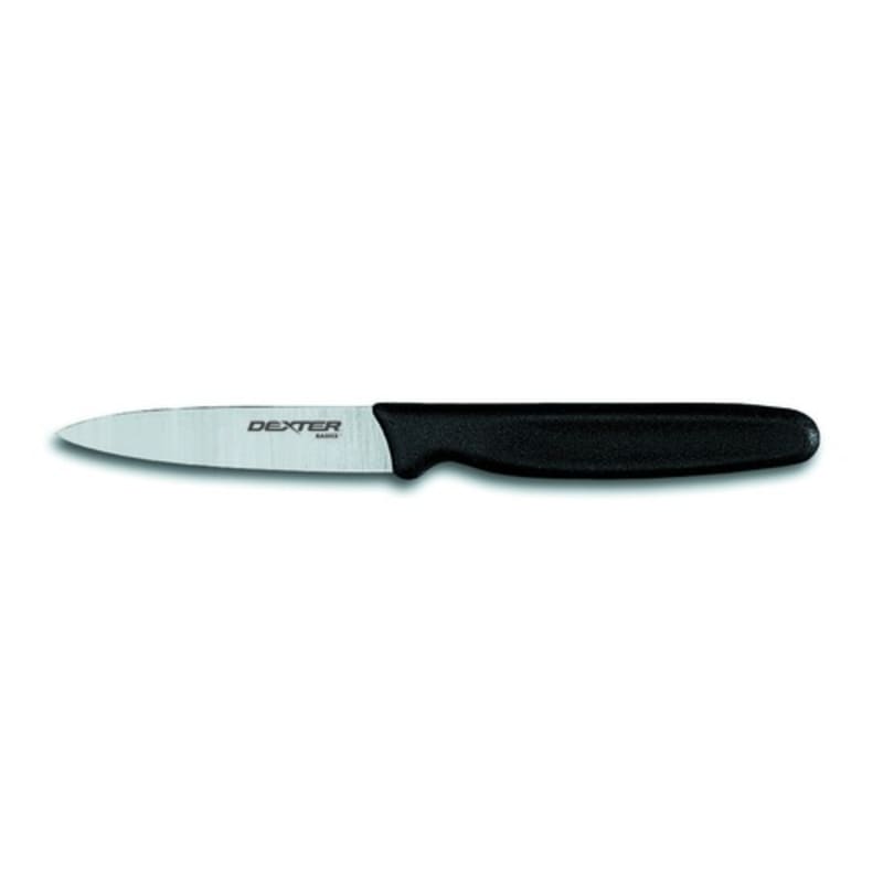 Dexter Russell P40843 Basics Paring Knife, 3-1/4", Black