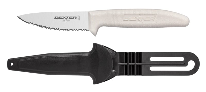 Dexter Russell S151SC-GWE Sani-Safe 3 1/2" Utility/Net Knife with Sheath