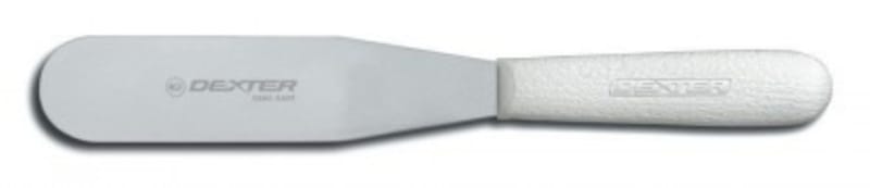 Dexter Russell S284-6½PCP Sani-Safe 6-1/2" Frosting Spatula w/ Polypropylene White Handle, Stainless Steel