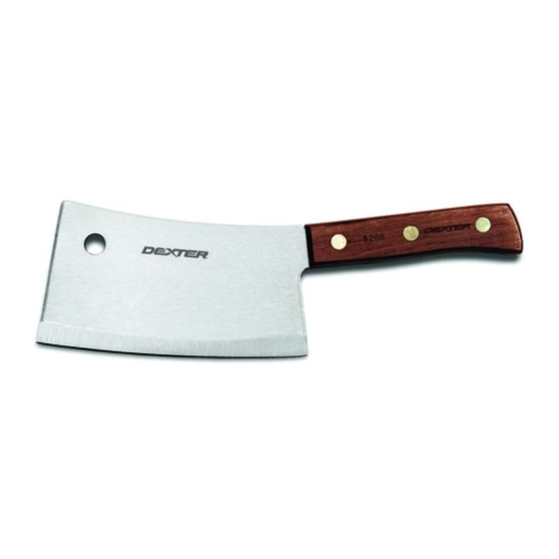 Dexter Russell S5287 08220 Traditional 7 Inch High Carbon Steel Heavy Duty Cleaver With Rosewood Handle