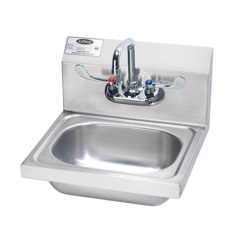 Krowne HS-43 Hand Sink, Deep Bowl - 16"W