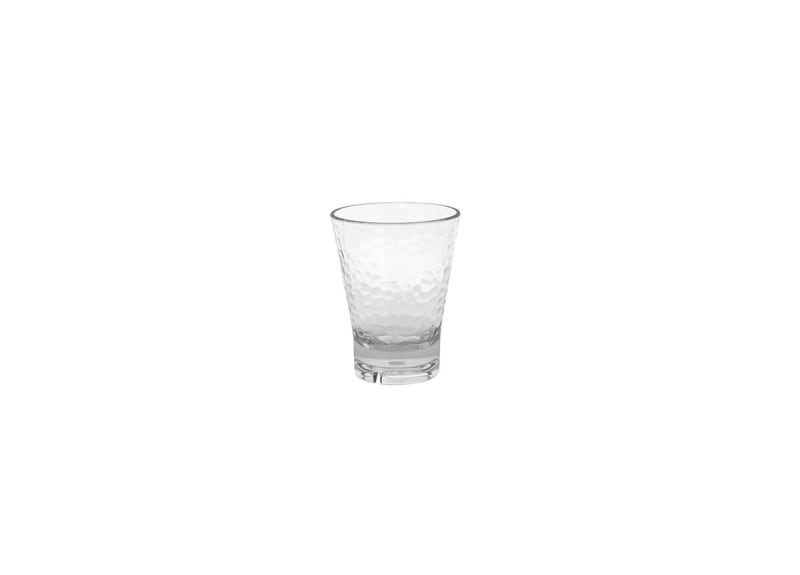 Front of the House ADO006CLT23 10 oz. Drinkwise Hammered Rocks Glass - Clear