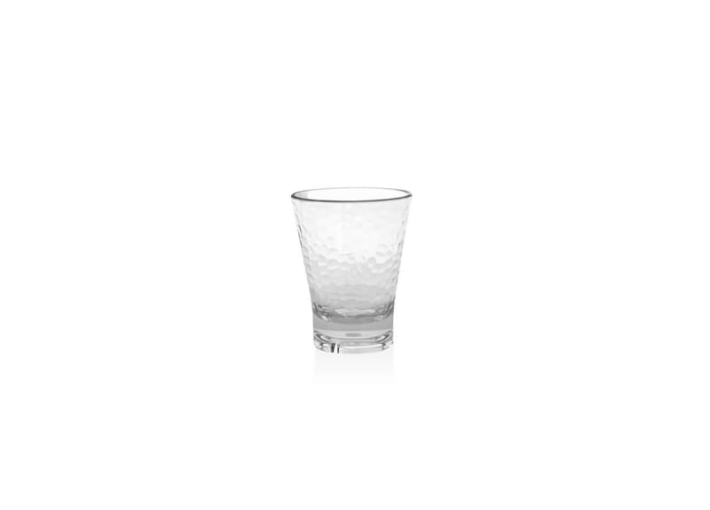 Front of the House ADO011CLT23 12 oz. Drinkwise Hammered Rocks Glass - Clear