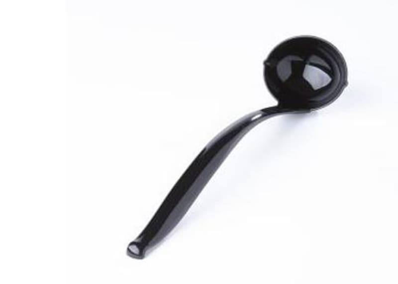 Sabert UBK72LLADLPP Black 0.75 oz. Serving Ladle