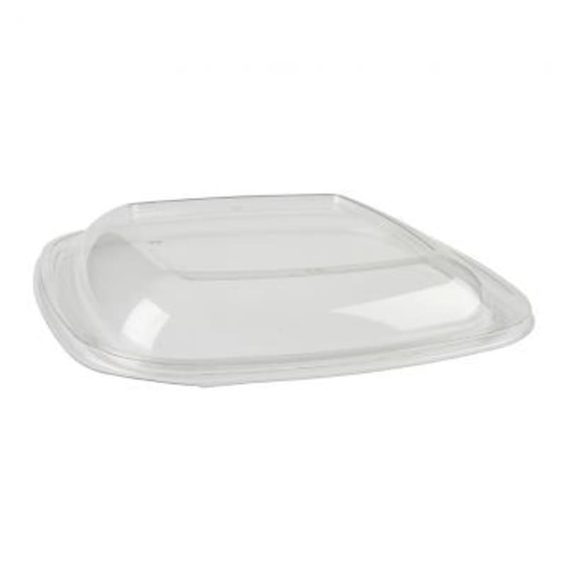 Sabert 54160B50 Clear Dome Lid for 80, 160 oz. Square Bowls