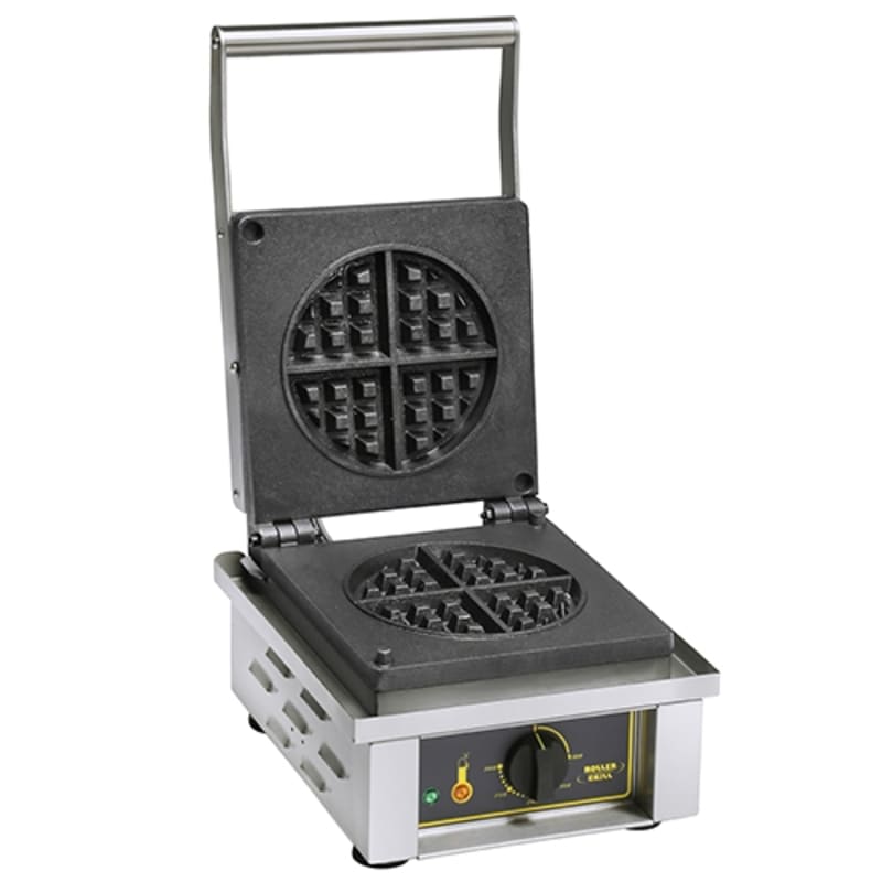 Equipex GES75/1 Single Electric Waffle Maker, 7" Round Plates, 120V