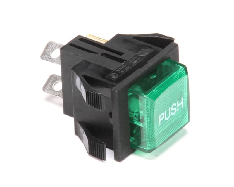 Grindmaster L455AL Lighted Push-Button Switch, Green