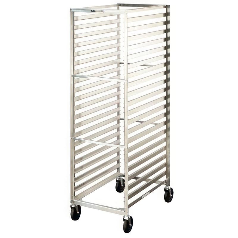 Lakeside Manufacturing 129 Standard Sheet Pan Rack with 5" Casters, Stainless Steel Channel Ledges with 1-7/16" Spacing for 41 Full Size Pans