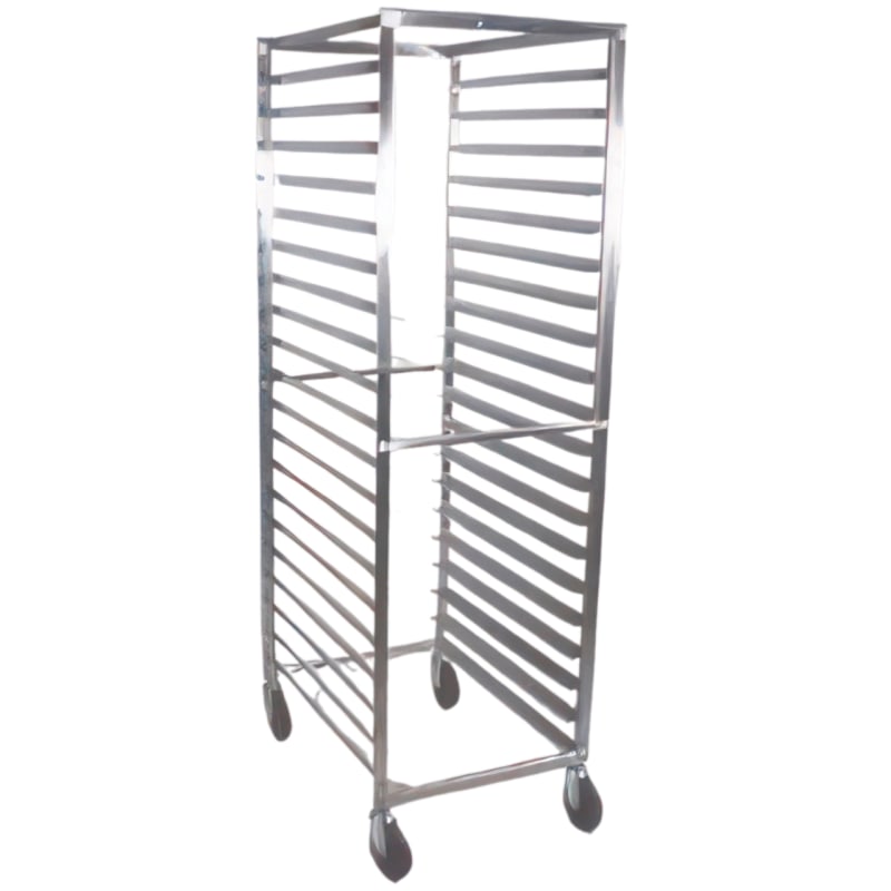 Lakeside Manufacturing 139 Standard Sheet Pan Rack with 5" Casters, Stainless Steel Angle Ledges with 3" Spacing for 20 Full Size Pans