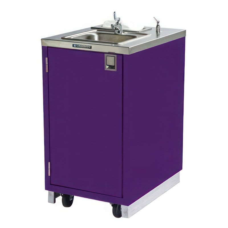 Lakeside Manufacturing 9620A Hand Washing Station with (1) 10" x 12" x 5" Sink Bowl, Hot Faucet, Allergen Awareness, 5 Gallon Capacity