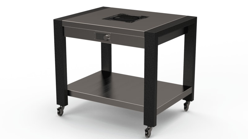 Lakeside Manufacturing 166355 Traveler Serving Table, Stainless Steel Top with Induction Cooktop Drop In, 42" Wide