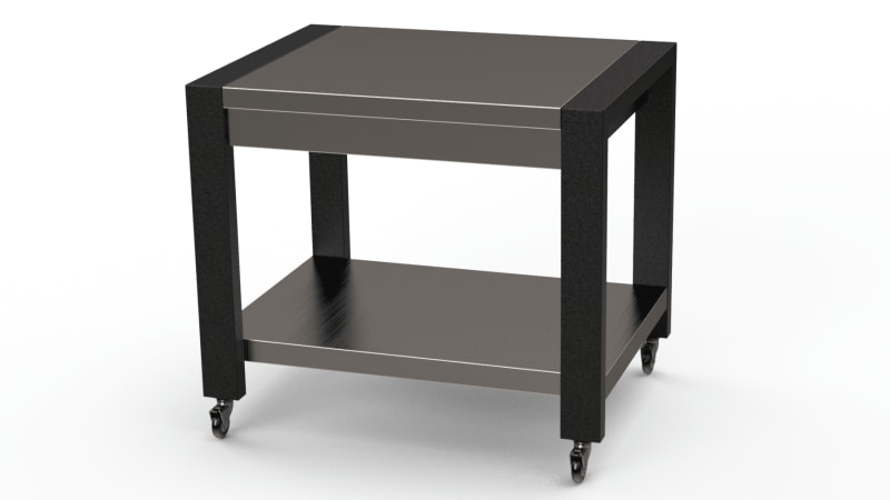 Lakeside Manufacturing 160143 Traveler Serving Table, Stainless Steel Top and Undershelf, 42" Wide