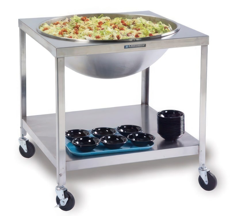 Lakeside Manufacturing 713 Mobile Bowl Stand, Fits 32 x 32-in Bowl, 80 Quart Capacity
