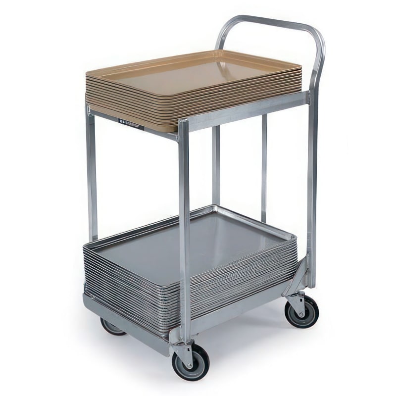 Lakeside Manufacturing 633 Mobile Sheet Pan Dolly Aluminum, (2) Storage Tiers with Sides, (1) Push Handle