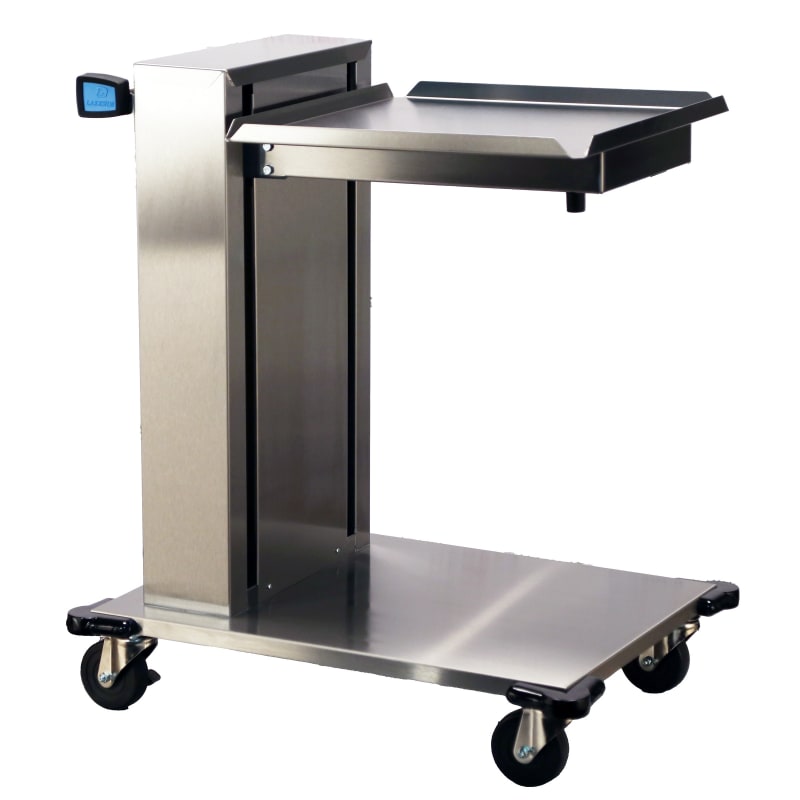 Lakeside Manufacturing 820 Mobile Cup and Glass Rack Dispenser (1) 20 x 20 Inch Cantilever Platform, 6 Rack Capacity