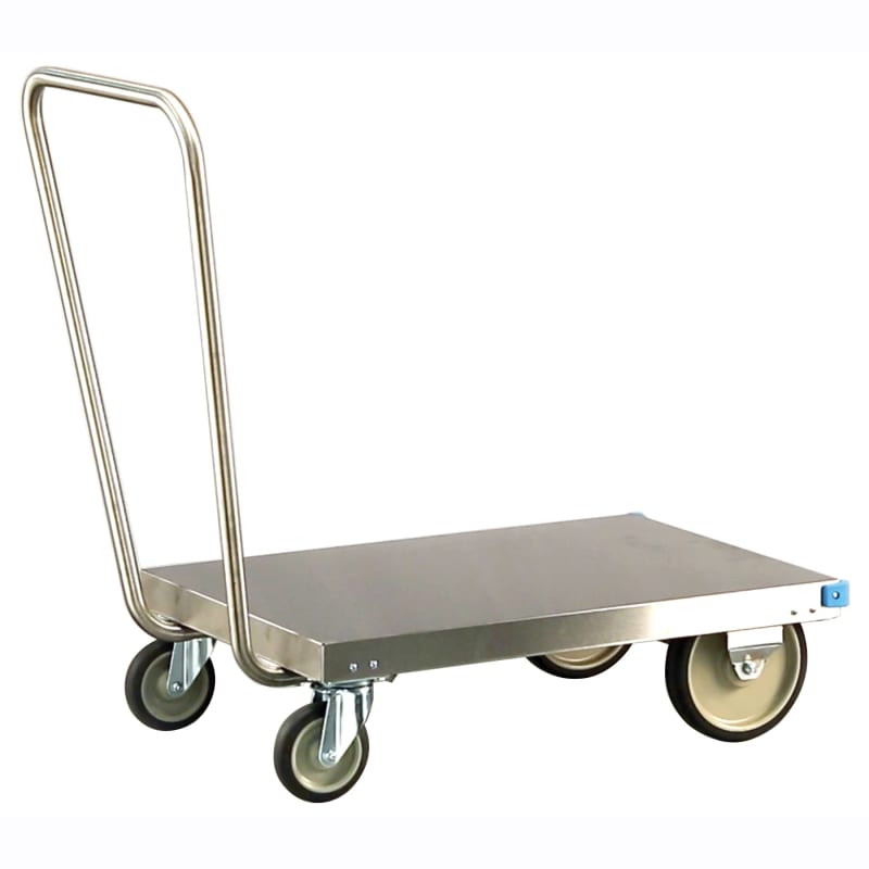 Lakeside Manufacturing 455 Mobile Platform Truck, Stainless Steel, Single Handle, 24 x 36-in. Platform, 650-lb. Capacity