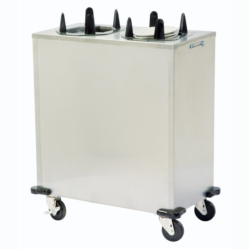 Lakeside Manufacturing V6210 Mobile Plate Dispenser, Heated, Two Stack for 6-3/4 x 9-3/4 to 7-3/4 x 10-1/2 Oval Plates