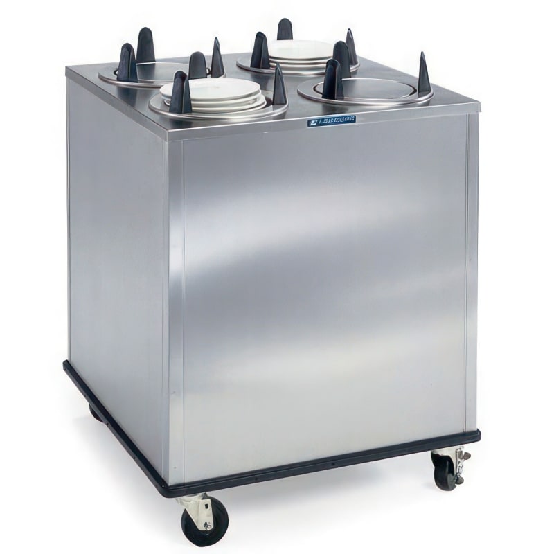 Lakeside Manufacturing 5410 Mobile Plate Dispenser, Non-Heated, Four Stack, for 9-1/4 to 10-1/8 Inch Plates