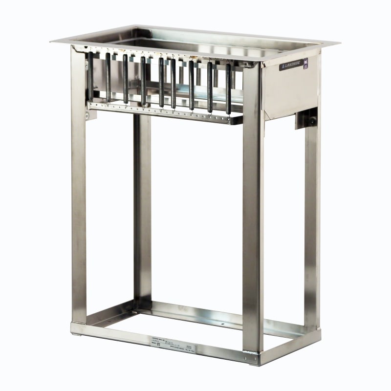 Lakeside Manufacturing 973 Drop In Glass Rack Dispenser for (6) 10 x 20-in. Racks, NSF
