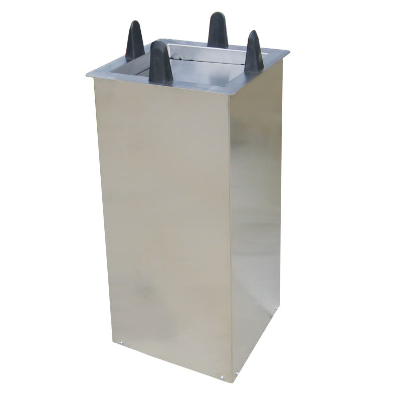 Lakeside Manufacturing S5012 Drop In Plate Dispenser, Shielded, Non-Heated for 11-1/2 to 12-1/4 Inch Square Plates