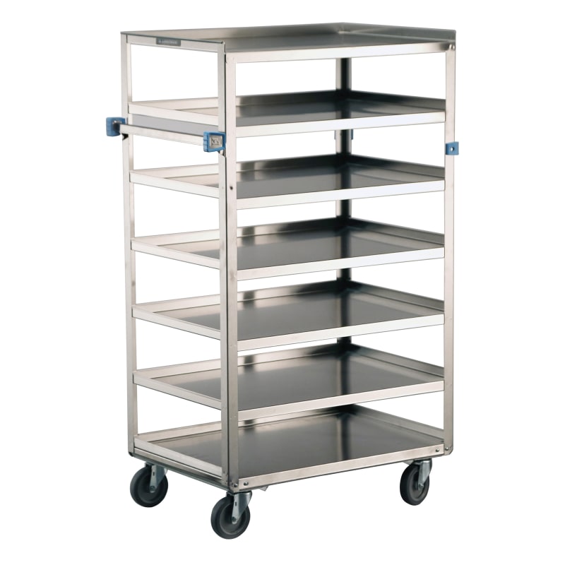 Lakeside Manufacturing 438 Economy Room Service/Late Tray Delivery Cart, Open without Cover, 7 Tray Capacity