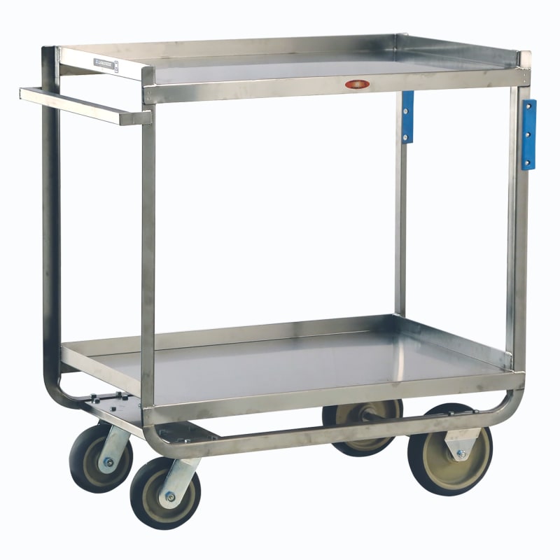Lakeside Manufacturing 8820 Extreme Duty Stainless Steel Utility Cart 2 Shelf: 21" x 33", 1500-Lb. Capacity