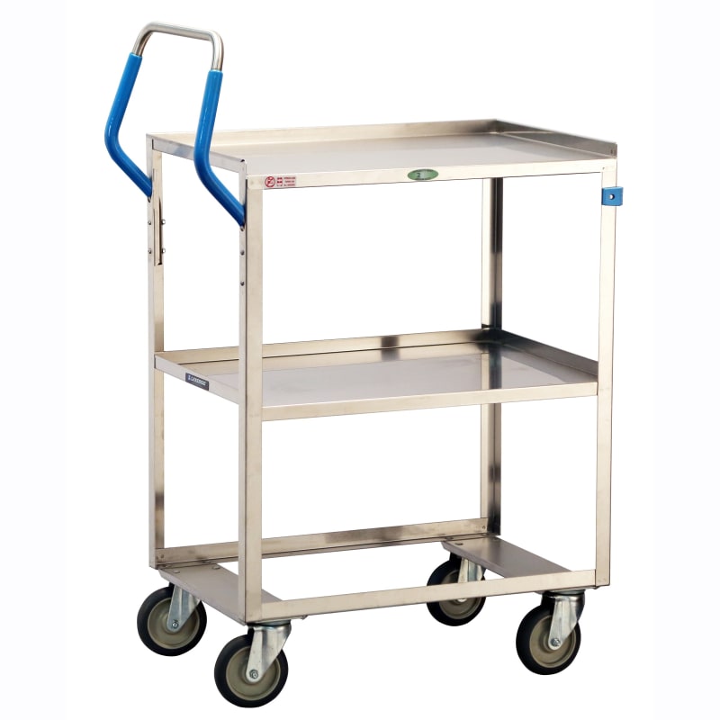 Lakeside Manufacturing 6820 Ergo-One System Utility Cart, 2 Shelf: 21" x 35", 500-Lb. Capacity