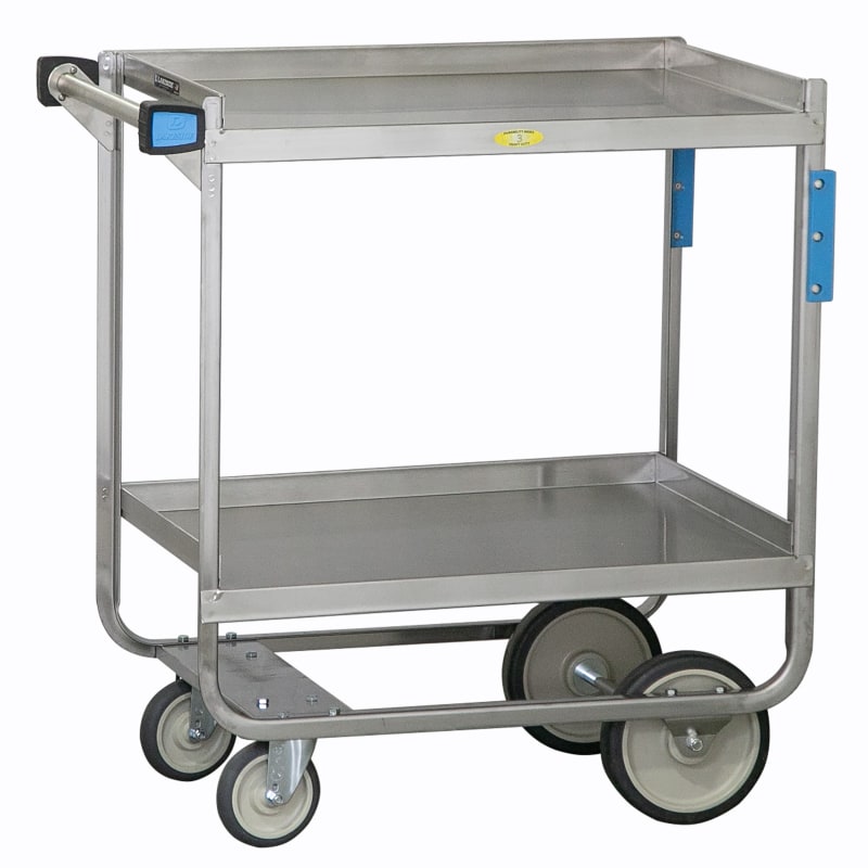 Lakeside Manufacturing 721 Stainless Steel Utility Cart, 2 Shelf: 18" x 27", Heavy-Duty 700-Lb. Capacity