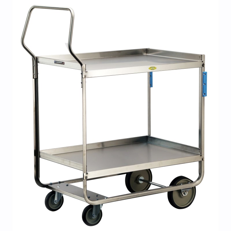 Lakeside Manufacturing 4544 Handler Series Utility Cart with Ergonomic Handle 3 Shelf: 21" x 33", Heavy-Duty 700-Lb. Capacity