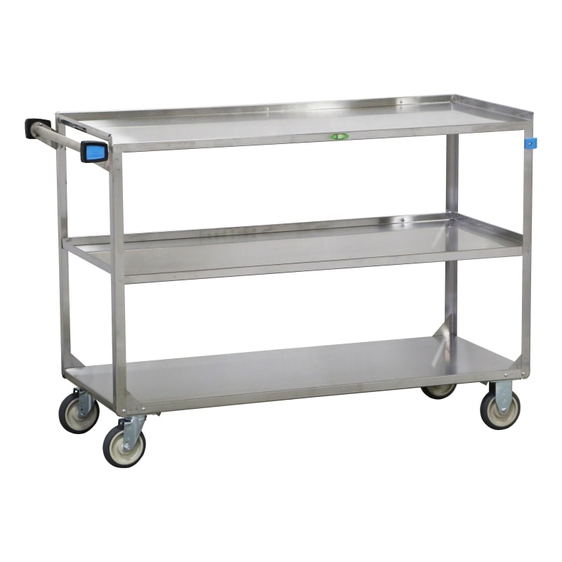 Lakeside Manufacturing 459 Stainless Steel Utility Cart, 3 Shelf: 21" x 49", 500-Lb. Capacity
