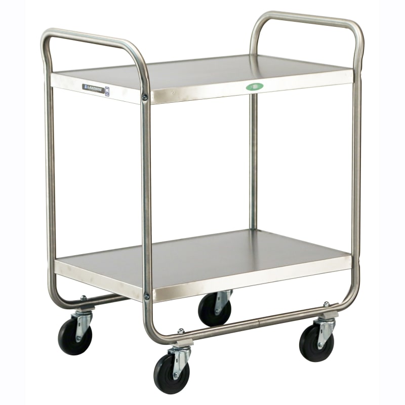 Lakeside Manufacturing 211 Tubular Utility Cart Stainless Steel, 3 Shelf: 15-1/2" x 24", 500-Lb. Capacity