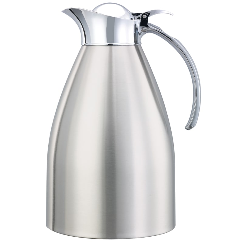Service Ideas MAR15BS Marquette Series, Vacuum Insulated Carafe, Stainless Vacuum, 1.5 Liter, Brushed with Polished Accents