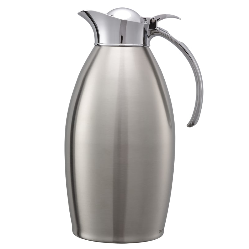 Service Ideas NIC15BS Nicollet Series, Vacuum Insulated Carafe, Stainless Vacuum, 1.5 Liter, Brushed with Polished Accents