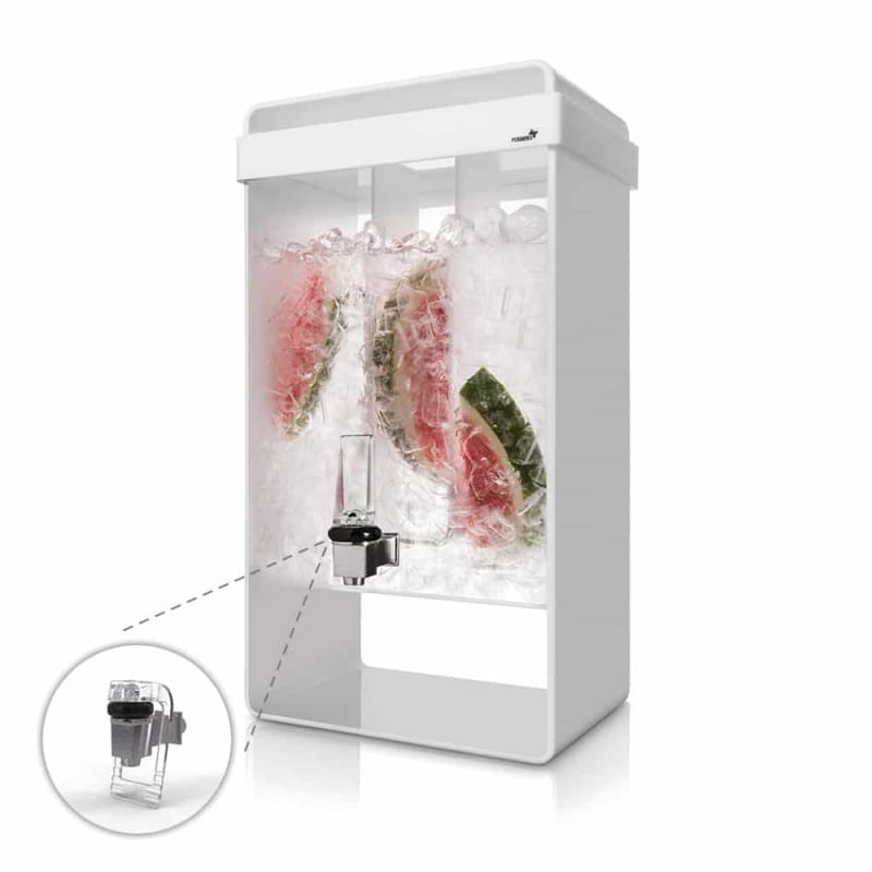 Rosseto LD155 Infusion 5 Gal. White Beverage Dispenser