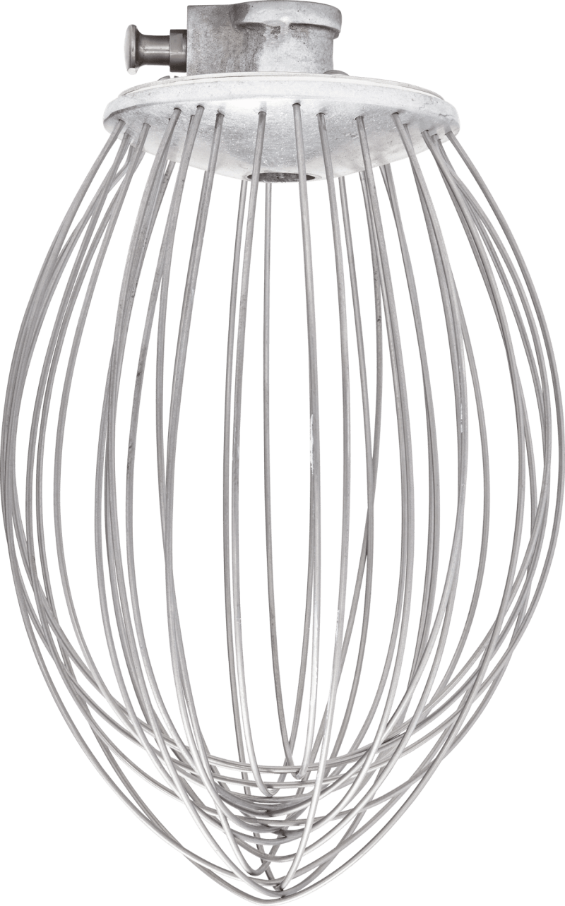 Hobart DWHIP-HL12 Legacy 12 Qt. "D" Wire Whip, Stainless Steel, For HL120 and HL200 w/ 12 Qt. Bowl