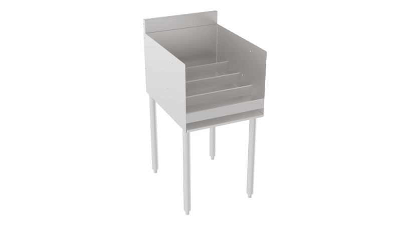 Krowne 18-18RD Silver Series 4-Step Raised Liquor Display, 18"W