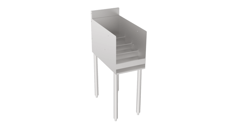 Krowne 18-12RD Silver Series 4-Step Raised Liquor Display, 12"W