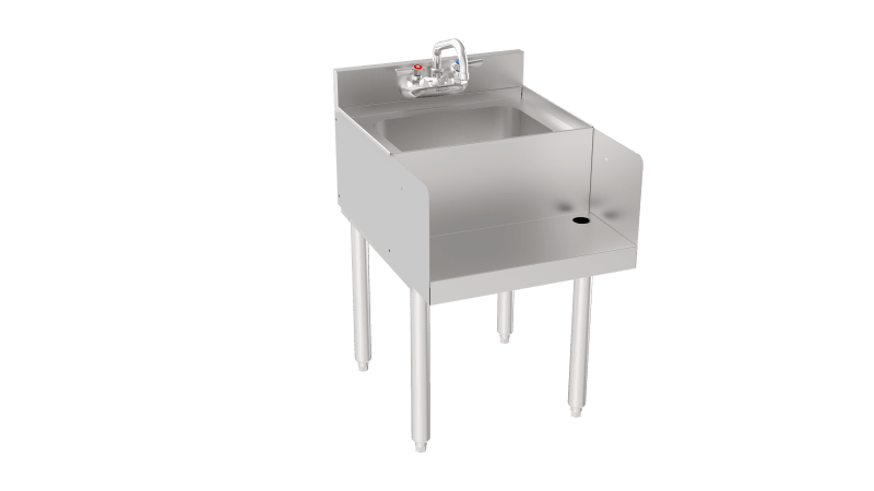 Krowne 18-18BD Silver Series Blender Dump Sink, 18"W
