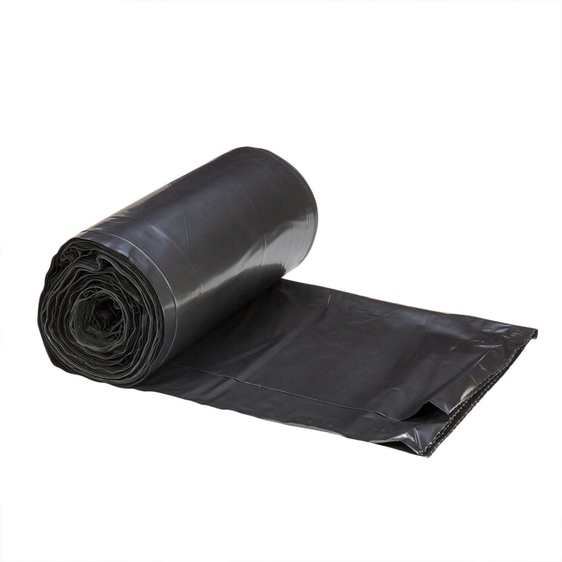 Right Choice 78000152 LDPE (Repro) 20/30-Gallon Can Liner Roll, Black, 30" x 36", 1 Mil, Case of 250
