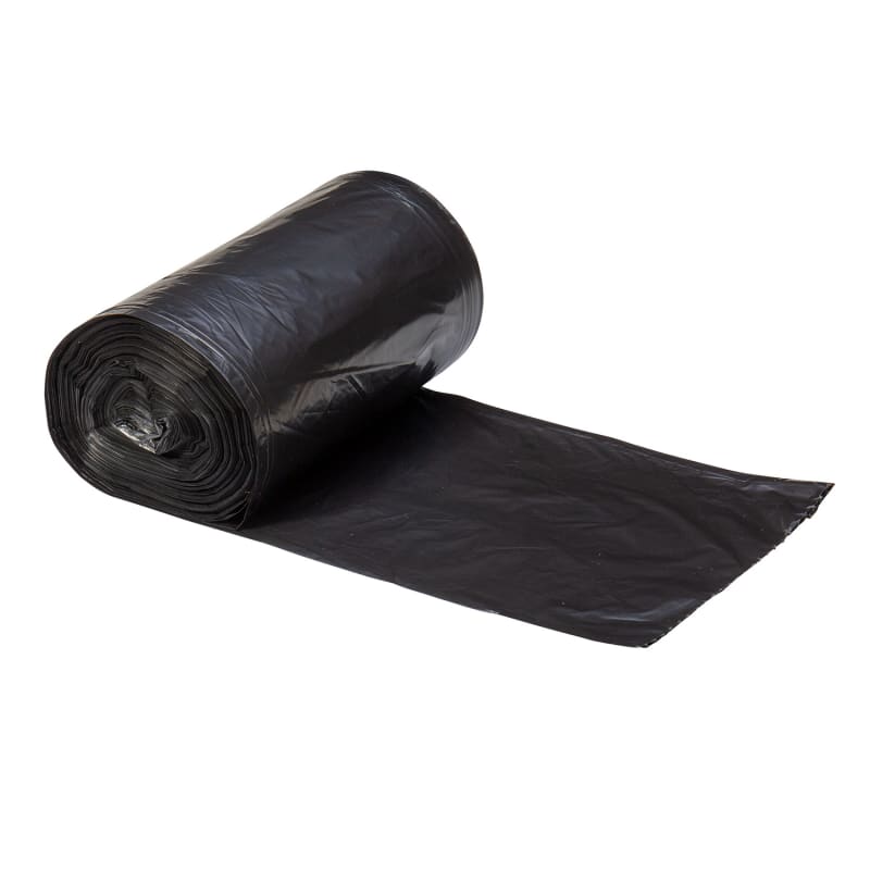 Right Choice 78000139 LDPE 12/16-Gallon Can Liner Roll, Black, 24" x 33", 0.7 Mil, Case of 500
