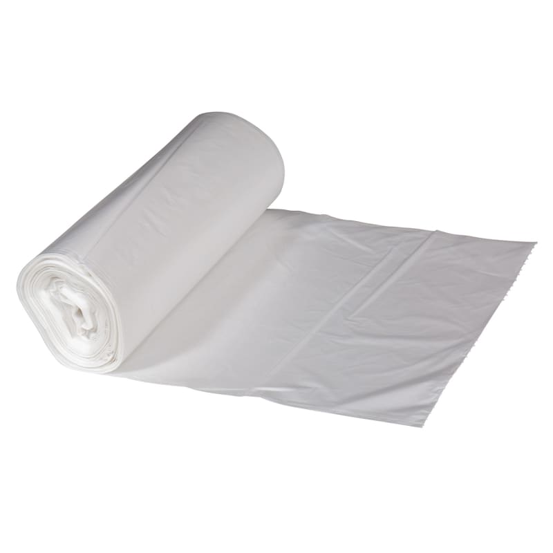 Right Choice 78000064 HDPE 33-Gallon Can Liner Roll, Natural, 16 Mic, 33" x 40", Case of 250