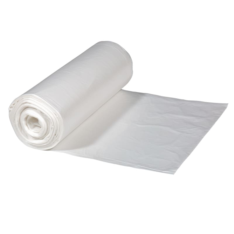 Right Choice 78000109 HDPE Can Liner Roll, Natural, 60 Gallon, 16 Mic, 38" x 60", Case of 200