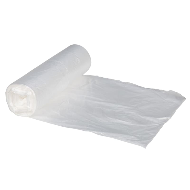 Right Choice 78000046 HDPE Can Liner Roll, 6 Mic, Natural, 12/16 Gallon, 24" x 33", Case of 1000