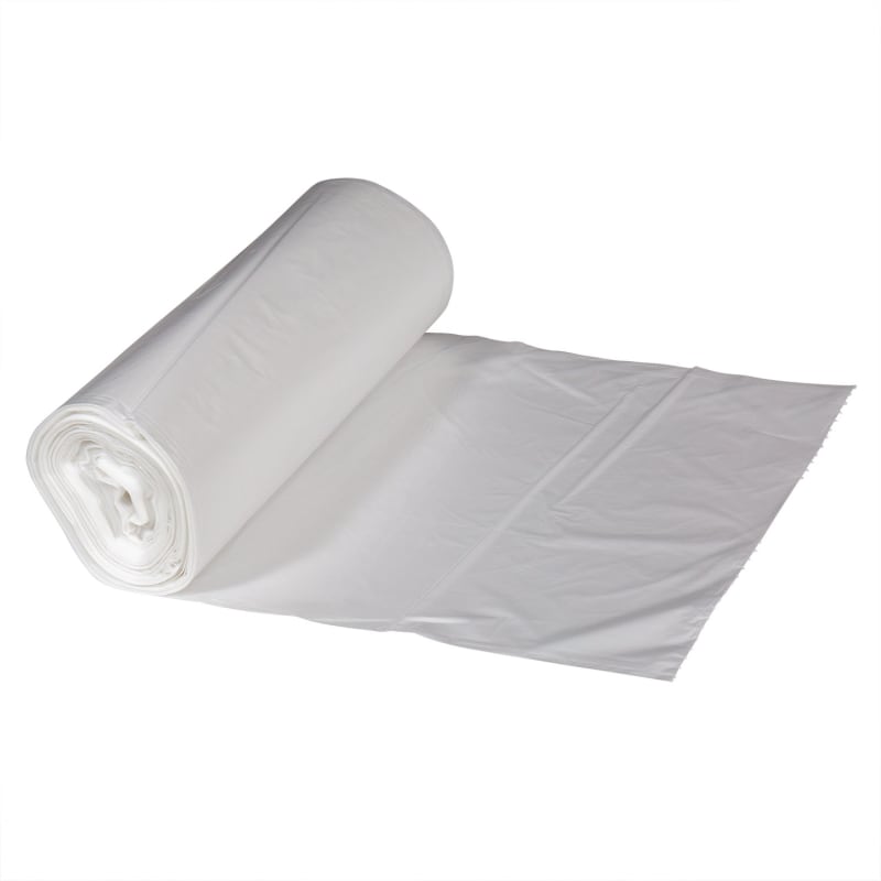 Right Choice 78000140 LLDPE 12/16-Gallon Can Liner Roll, Clear, 24" x 32", 1 Mil, Case of 250