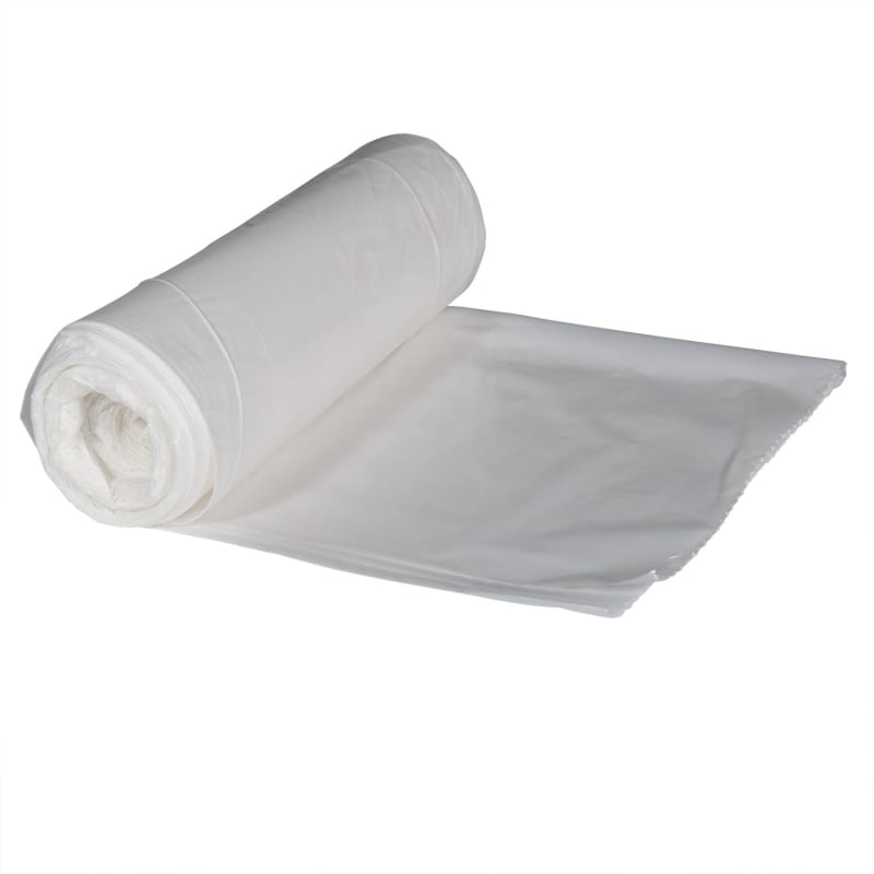 Right Choice 78000224 LDPE Can Liner Roll 1.1 Mil, Clear, 60 Gallon, 38" x 58", Case of 100