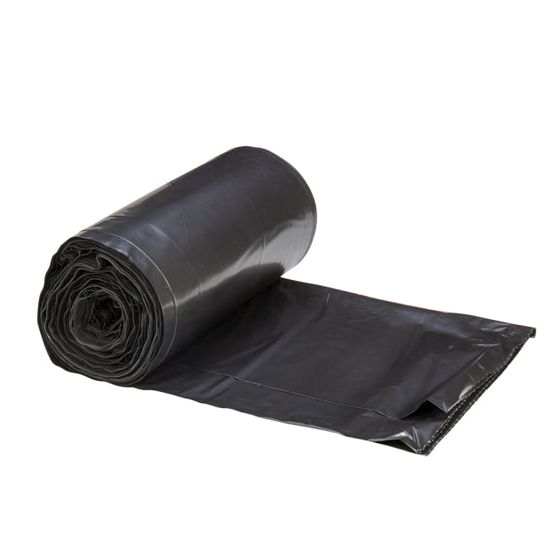Right Choice 78000180 LDPE (Repro) 33-Gallon Can Liner Roll, Black, 2 Mil, 33" x 39", Case of 100