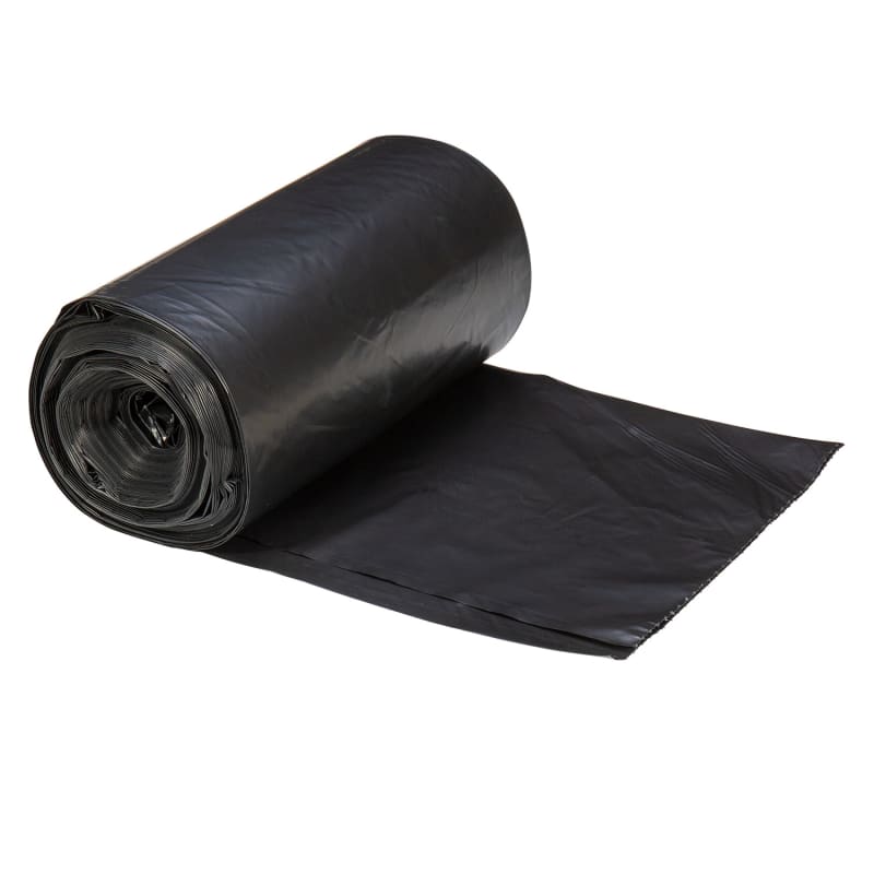 Right Choice 78000177 LDPE (Repro) 33-Gallon Can Liner Roll, Black, 1.5 Mil, 33" x 39", Case of 100