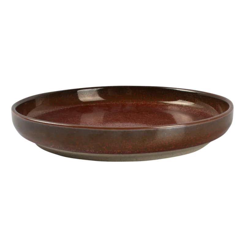 Mikasa 5315576 Tapa 8.25" Round Red Coupe Rim Deep Plate